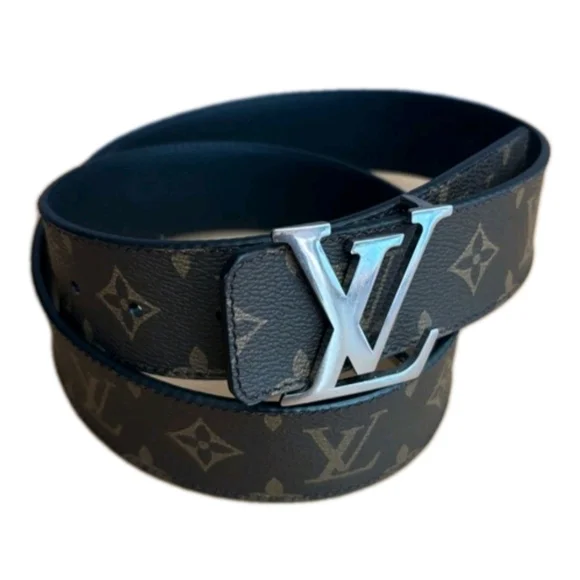 Louis Vuitton Reversible Brown/ Black (Unisex)Monogram LV Logo Belt Sz 95/38 LV - Picture 2 of 7